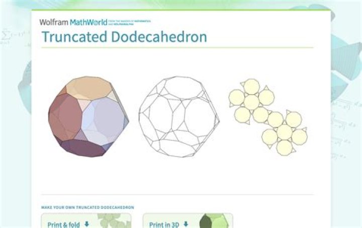Who created the truncated dodecahedron?