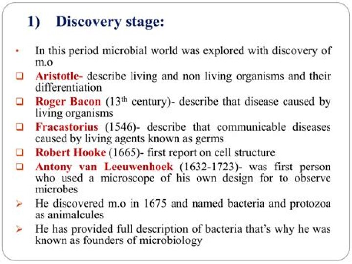 Who discovered microbial world?