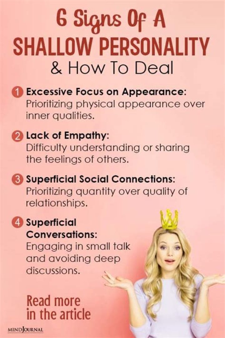 Who is a shallow minded person?