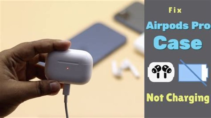 Why airpod pros not charging?