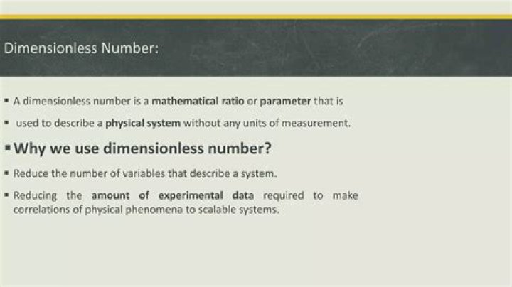 Why are dimensionless numbers important?