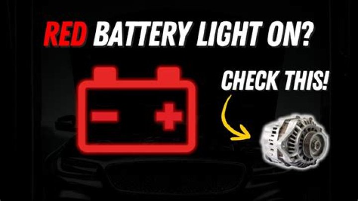 Why battery sign on car?