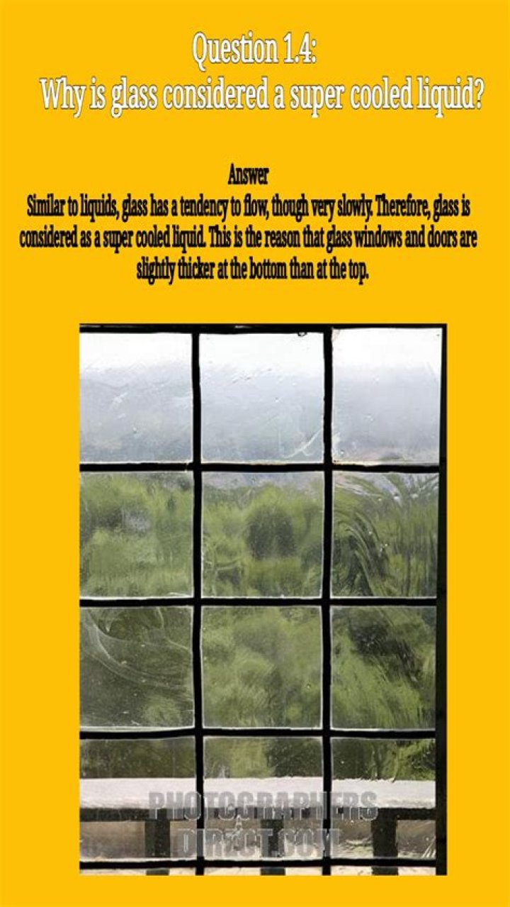 Why glass considered a supercooled liquid?