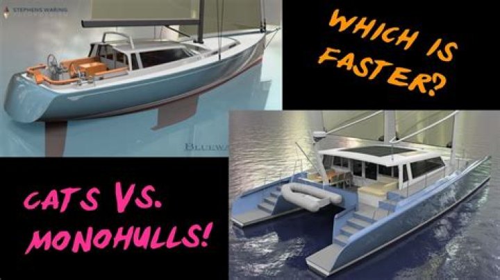 Why is a catamaran faster than a monohull?