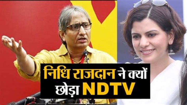 Why nidhi razdan left ndtv?