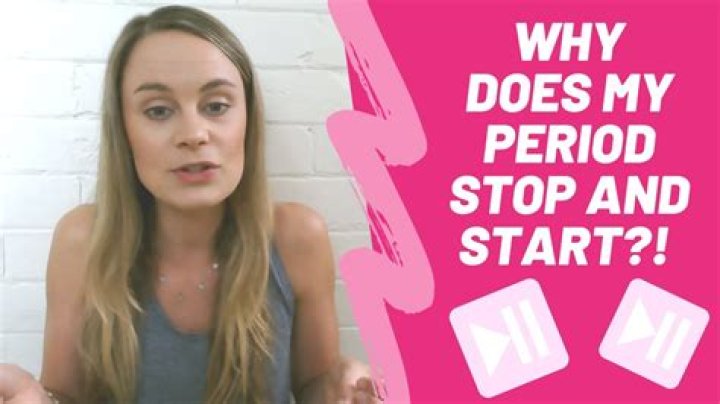 Why period stops and starts again?