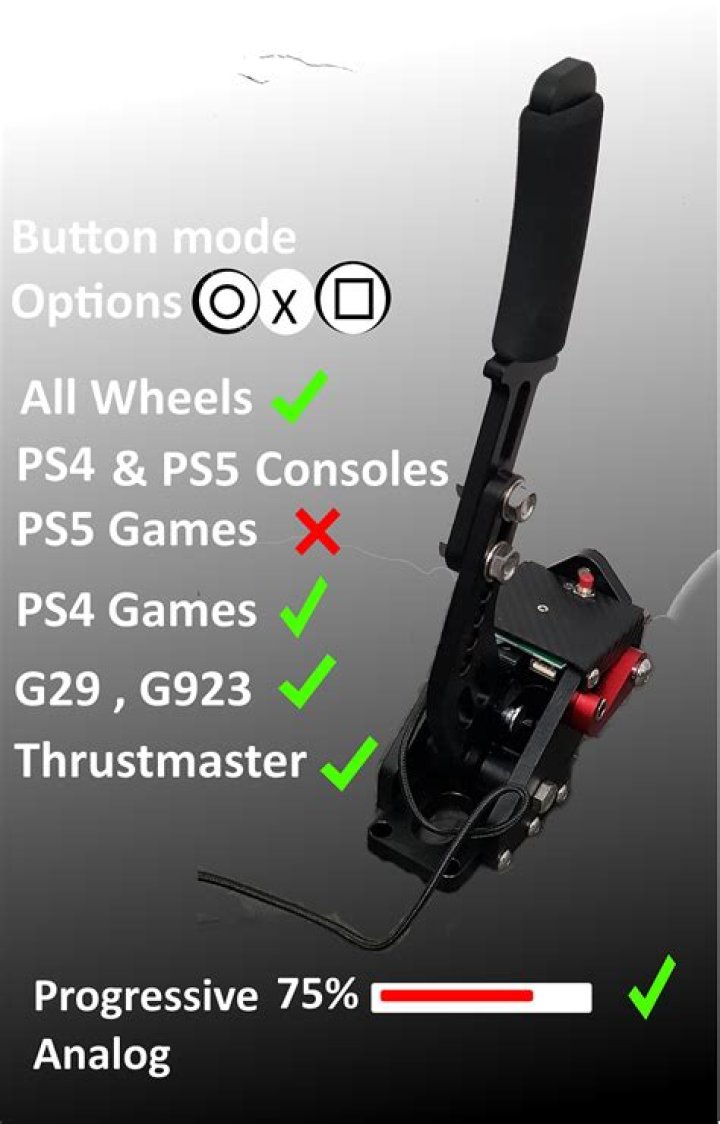 Will a usb handbrake work on ps4?