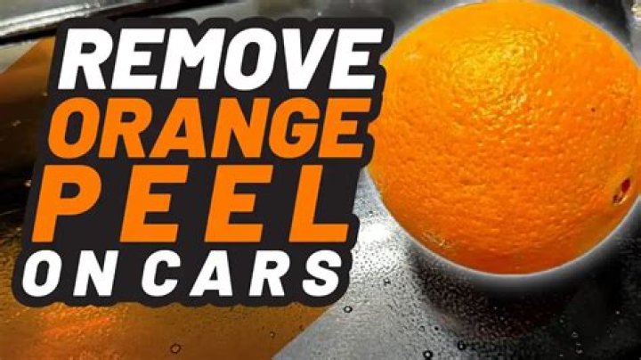 Will buffing remove orange peel?