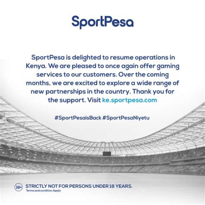 Will sportpesa resume its operations in kenya?
