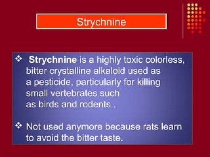 Will strychnine kill birds?