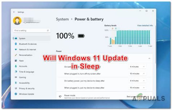 Will windows update in sleep mode?