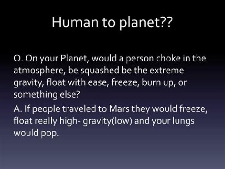 Would a person choke on mars?